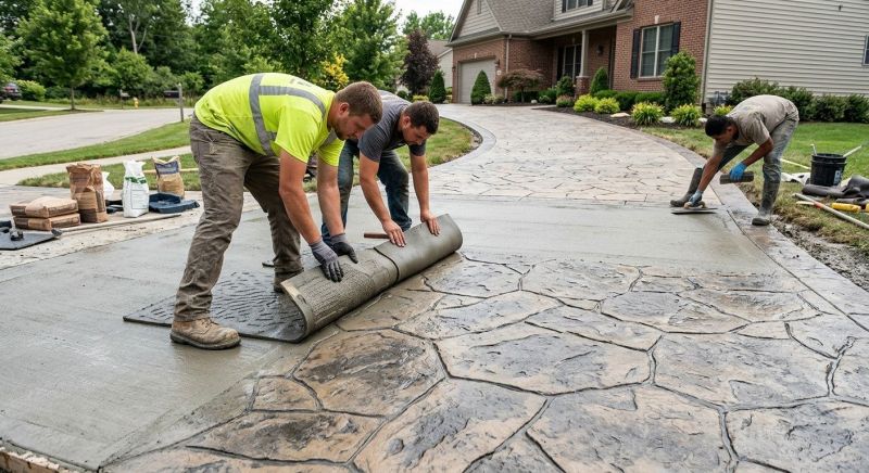 Concrete Driveway Refinishing in Fort Worth, TX