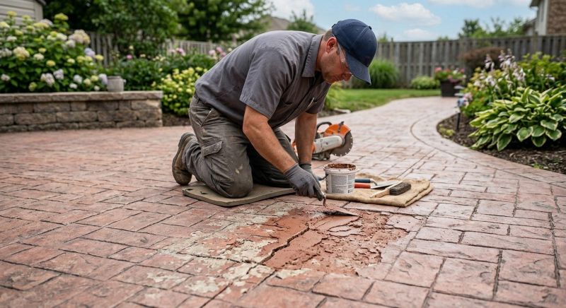 Decorative Concrete Repair in Livonia, MI
