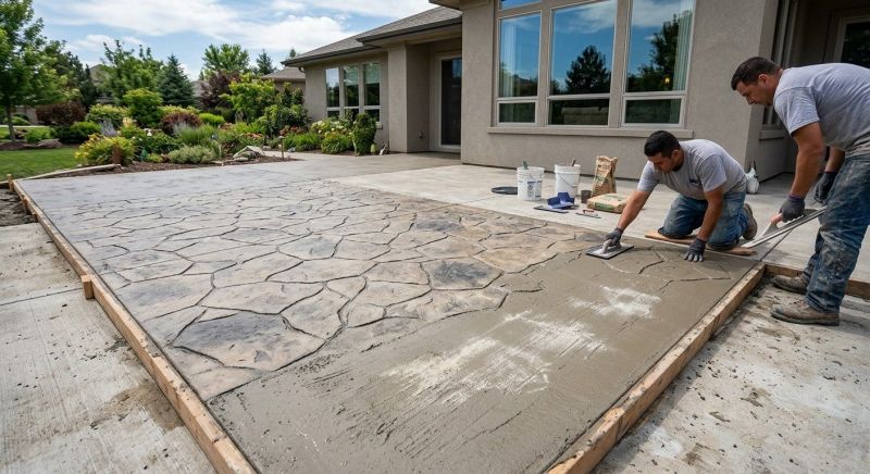 Stamped Concrete Installation in Corpus Christi, TX