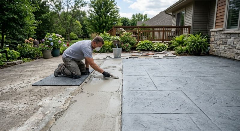 Stamped Concrete Replacement in Corpus Christi, TX